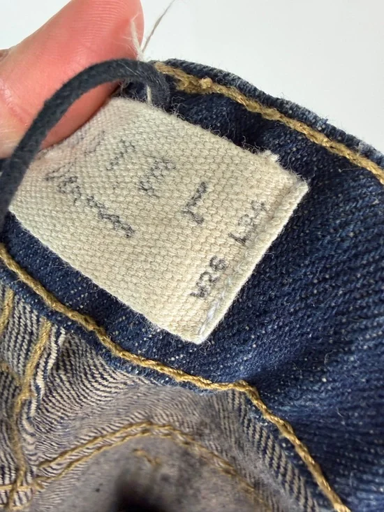 Motel Rocks Low Rise Parallel Jeans In Indigo Size 26 - Picture 7 of 7